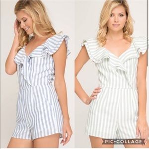 She and Sky “Sweet Caroline” Ruffle Romper